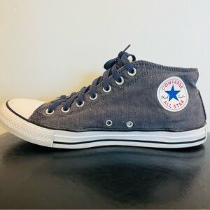 Converse Chuck Taylor All Star Demin Blue High Top Sneakers Men Size 9 W 11